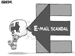 HILLARY EMAIL POINT  by Steve Sack