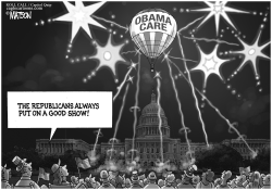 REPUBLICAN ANTI-OBAMACARE FIREWORKS SHOW by R.J. Matson