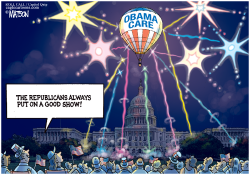 REPUBLICAN ANTI-OBAMACARE FIREWORKS SHOW- by R.J. Matson