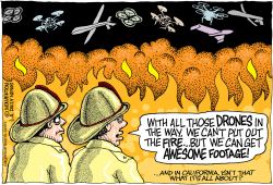 LOCAL-CA WILDFIRES AND DRONES  by Wolverton