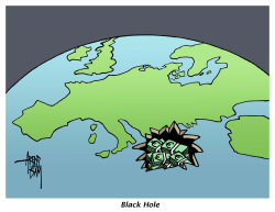 GREECE BLACK HOLE by Arend Van Dam