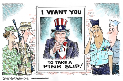 MILITARY DOWNSIZING by Dave Granlund