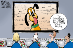 PEEVED PLUTO by Bruce Plante