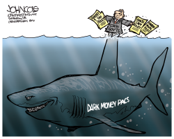 THE DARK MONEY SHARK  by John Cole