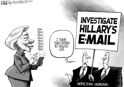 INSPECTING HILLARY by Nate Beeler