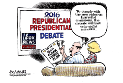 REPUBLICAN DEBATE COLOR by Jimmy Margulies
