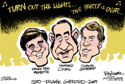 FRANK GIFFORD -RIP by Milt Priggee
