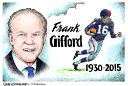 FRANK GIFFORD TRIBUTE by Dave Granlund
