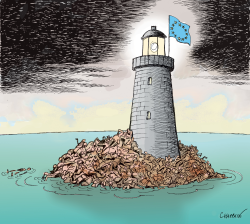 THE JOURNEY TO EUROPE by Patrick Chappatte