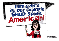 SARAH PALIN AND IMMIGRANTS  by Jimmy Margulies