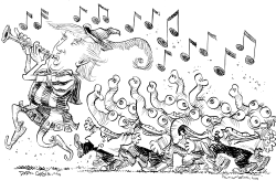 PIED PIPER TRUMP by Daryl Cagle