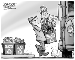 RECYCLED TAX CUTS BW by John Cole