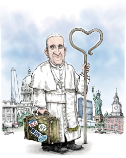 POPE FRANCIS ILLUSTRATION by Joe Heller