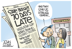 LOCAL NC  BUDGET DELAY  by John Cole