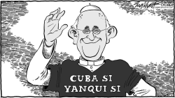 POPE FRANCIS IN AMERICA by Bob Englehart