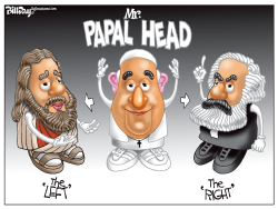 MR PAPAL HEAD  COLOR by Bill Day