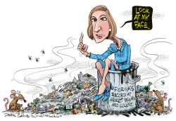 Carly Fiorina  by Daryl Cagle