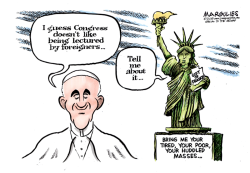 POPE ADDRESS TO CONGRESS  by Jimmy Margulies