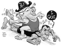 JOHN BOEHNER QUITS by Daryl Cagle