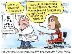 CARLY FIORINA EYE TEST  by Daryl Cagle