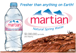 BOTTLED WATER FROM MARS- by R.J. Matson
