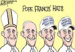POPE FRANCIS' HATS by Jeff Darcy
