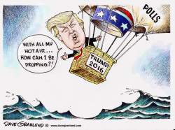 DONALD TRUMP DROPPING by Dave Granlund