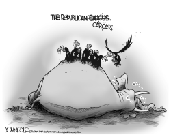 THE REPUBLICAN CARCASS BW by John Cole