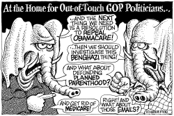 OUT-OF-TOUCH SENILE GOP by Monte Wolverton