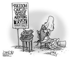 FREEDOM CAUCUS AUDITIONS BW by John Cole