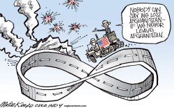 ENDLESS AFGHANISTAN  by Mike Keefe