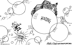 HOUSING BUBBLE by Mike Keefe