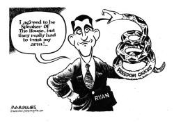 SPEAKER OF THE HOUSE RYAN AND FREEDOM CAUCUS by Jimmy Margulies