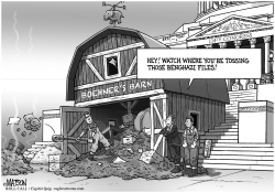 JOHN BOEHNER CLEANS OUT THE HOUSE BARN by R.J. Matson
