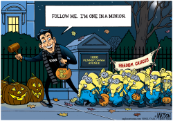 TRICK OR TREATING WITH SPEAKER RYAN AND HIS MINIONS- by RJ Matson