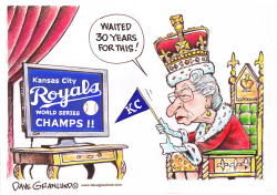 ROYALS 2015 WORLD SERIES CHAMPS by Dave Granlund