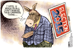 2015 CAMPAIGN SIGN  by Rick McKee