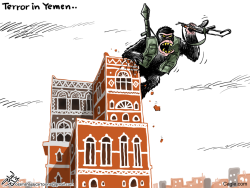 TERROR IN YEMEN by Osama Hajjaj