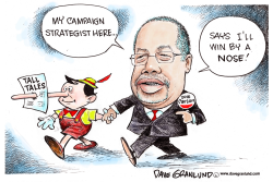 BEN CARSON TALL TALES by Dave Granlund
