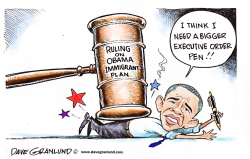 COURT VS OBAMA IMMIGRATION PLAN by Dave Granlund