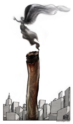 MEXICO SMOKING WEED AND INDEPENDENCE by Angel Boligan
