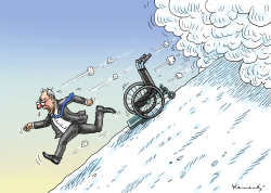 WOLFGANG SCHäUBLE AND THE REFUGEE AVALANCHE by Marian Kamensky