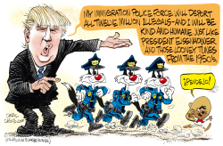 TRUMP DEPORTATION POLICE FORCE  by Daryl Cagle