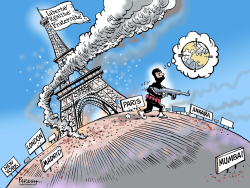 PARIS TERROR ATTACKS by Paresh Nath