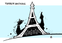 TERROR EN PARIS /  by Emad Hajjaj