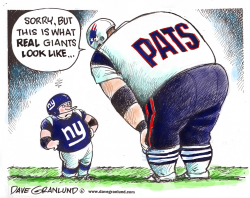 PATRIOTS BEAT GIANTS by Dave Granlund