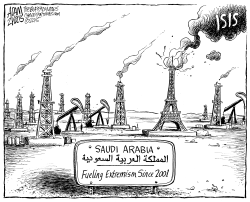 FUELING ISIS by Adam Zyglis