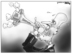 LOCAL FL  BLOWING HIS OWN HORN    by Bill Day