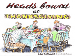THANKSGIVING TABLE by Dave Granlund