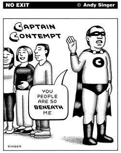 CAPTAIN CONTEMPT by Andy Singer